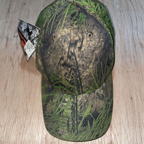 Vintage Made In USA True Timber Woodland Camo Adjustable‎ Hat Cap - Picture 1 of 5